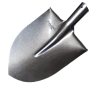 Лопата штыковая К1 (американка) рельсовая сталь без черенка/ уп 12 шт