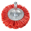 Кордщетка для дрели плоская со шпилькой нейлон REDVERG 50мм (830731)