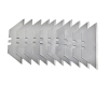 Лезвия трапец. 10шт.Сталь SK5 ELITECH 420501
