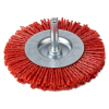 Кордщетка для дрели плоская со шпилькой нейлон REDVERG 75мм (830751)
