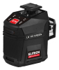 Нивелир лазерный аккумуляторный ELITECH HD LN 12D GREEN зеленый луч, 3,7В/1х5,2Ач Li-Ion, 20/60м