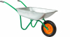 Тачка 1-колесная 130кг  65л  садовая