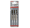 Пилки BOSCH 3шт HSS  75мм, T101A, зуб-3мм,шлиф