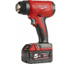 Аккумуляторный фен Milwaukee M18 BHG-502C 4933459772  18В/2х5,0Ач, 470гр, 170л/мин