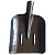 Лопата совковая S2 (округленная) рельсовая сталь без черенка /уп 12 шт